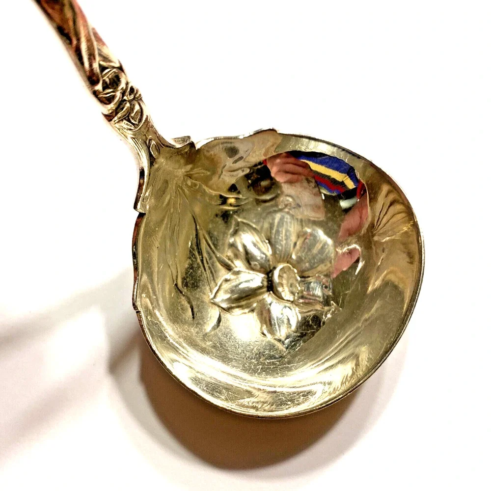 Silverplated Serving Spoon Gravy Ladle Oneida Narcissus 1908 Silver Flatware